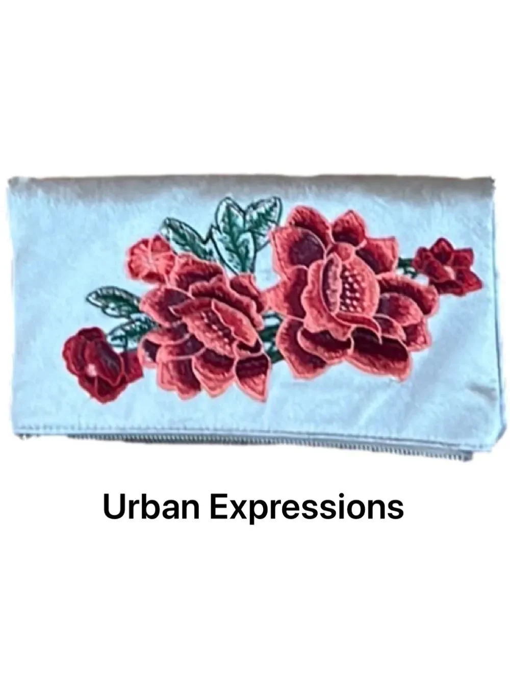 Urban Expressions Tallulah Floral Embroidered Velvet Purse